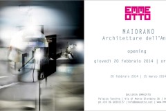 Invito galleria EmmeOtto mostra Maiorano Architetture dell'animo